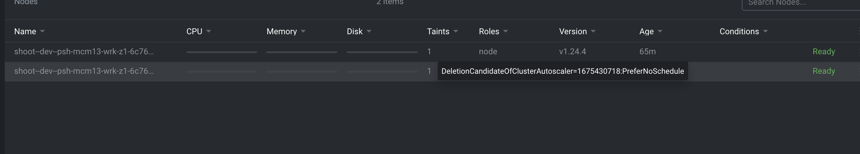 nodes scaled-up